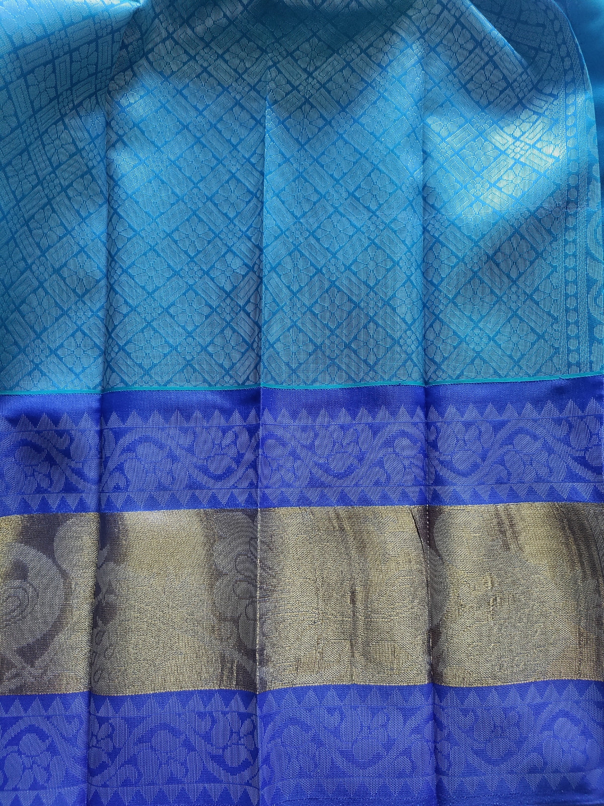 Green Semi Silk Cotton Saree