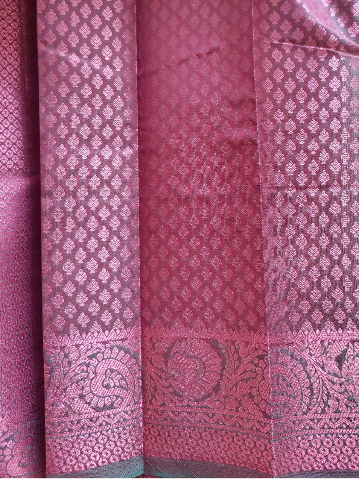 Green Semi Silk Saree