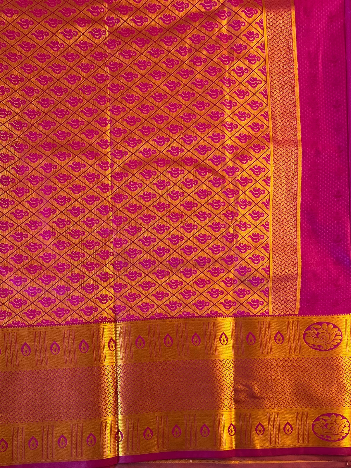 Brown Semi Silk Saree