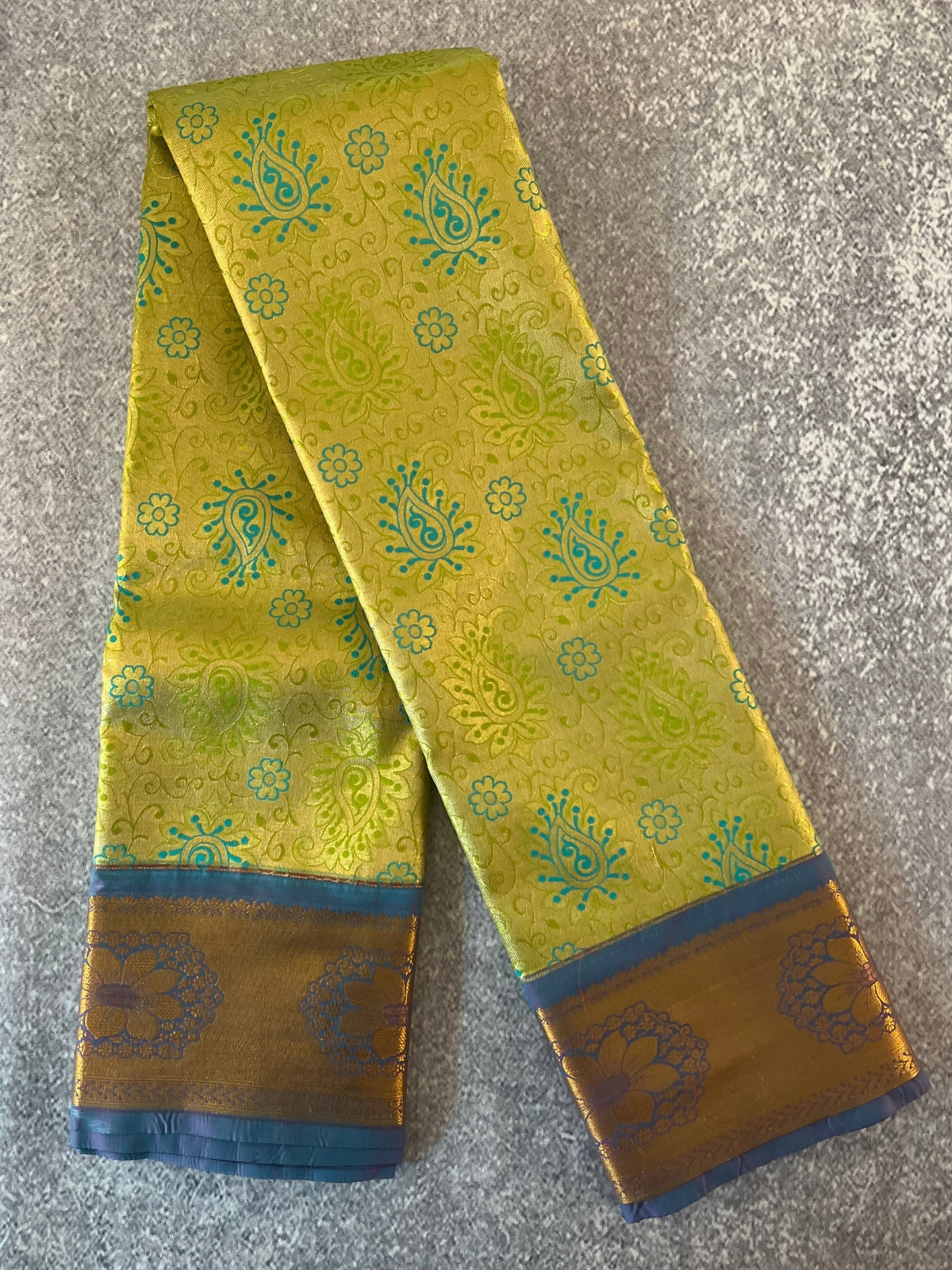 Green Semi Silk Saree