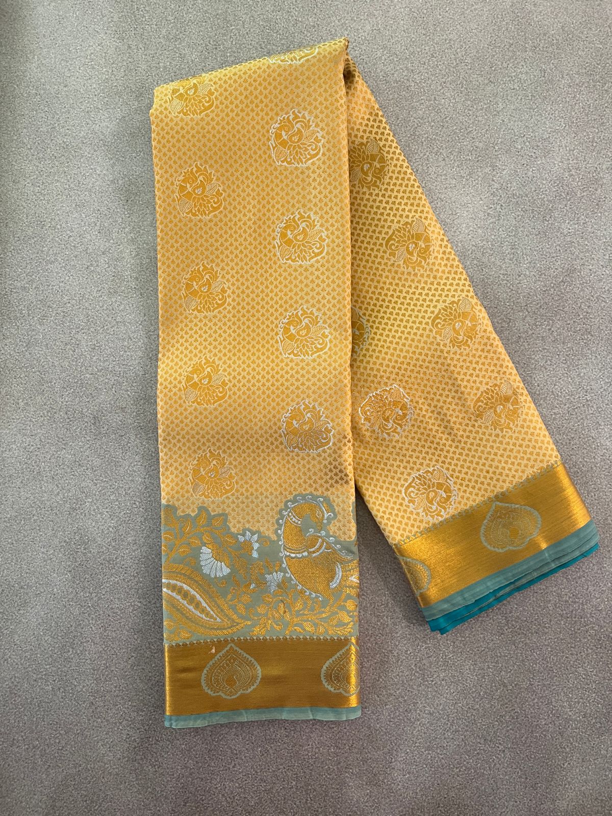 Off White Semi Silk Saree
