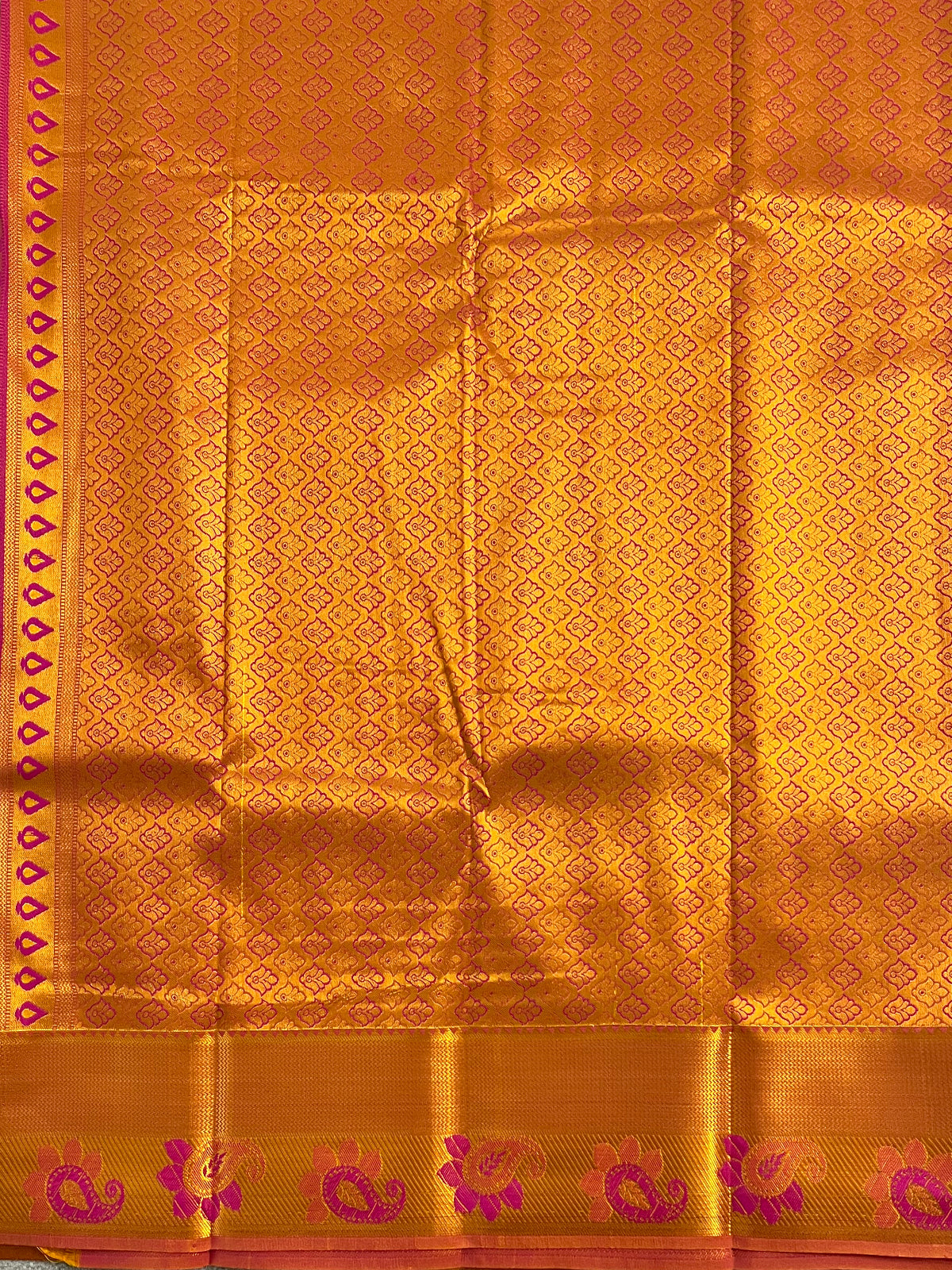 Maroon Semi Silk Saree