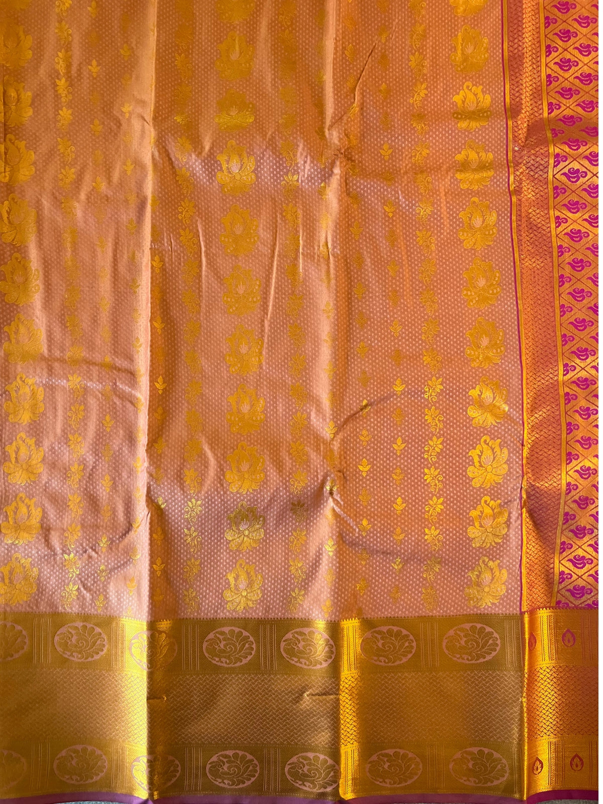 Brown Semi Silk Saree