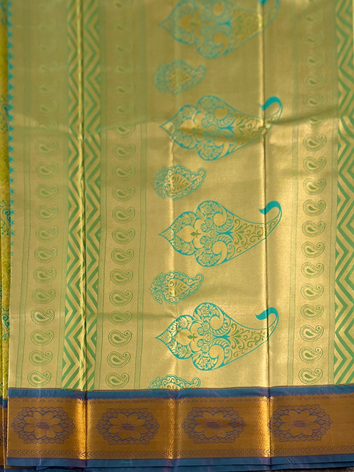 Green Semi Silk Saree