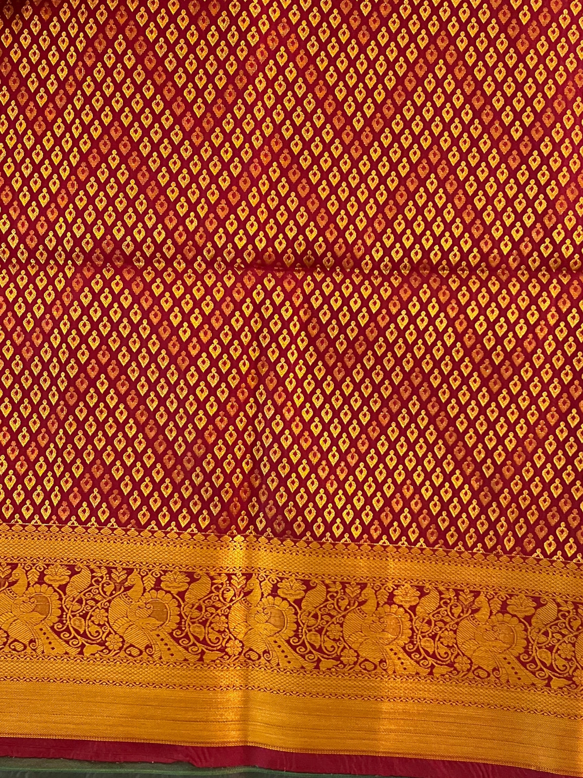 Dark Green Semi Soft Silk Saree