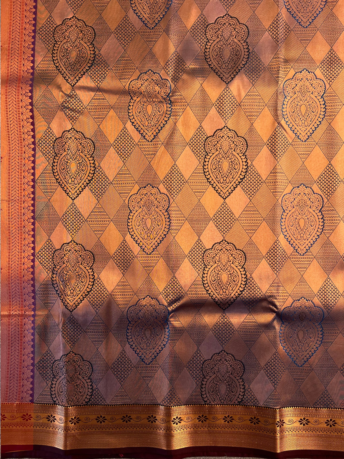 Brown Semi Silk Saree