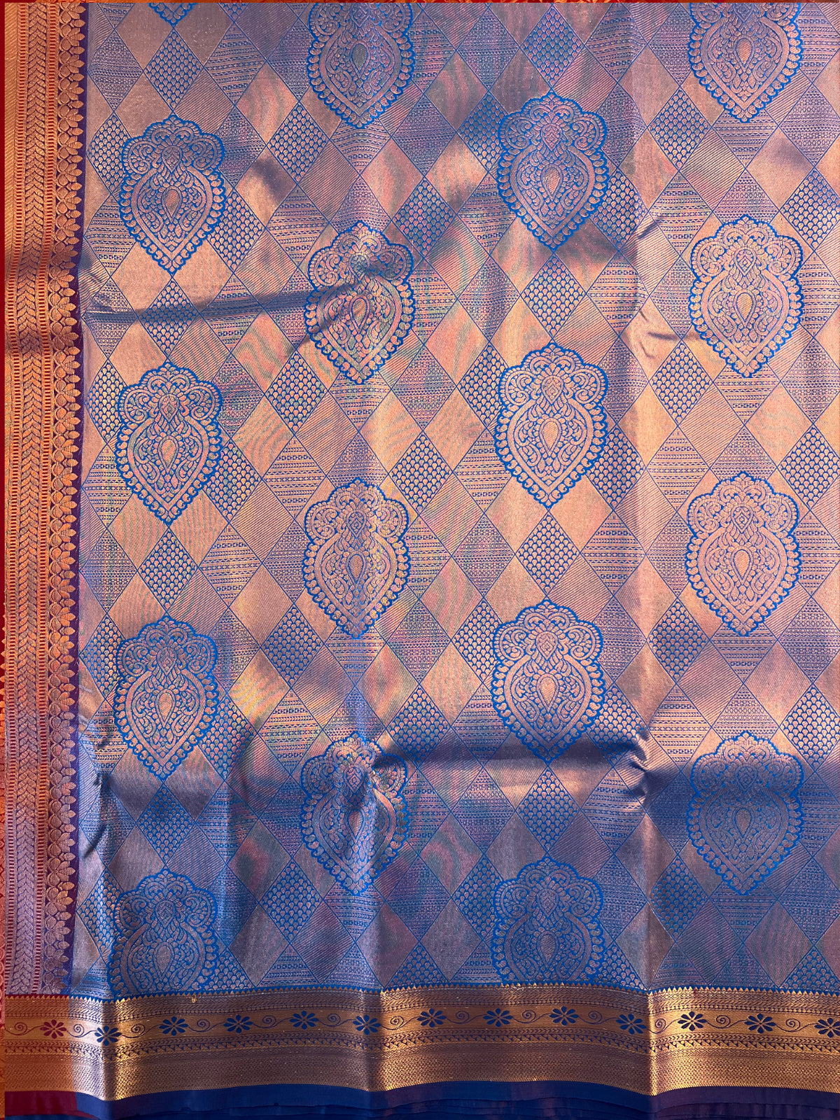 Blue Semi Silk Saree