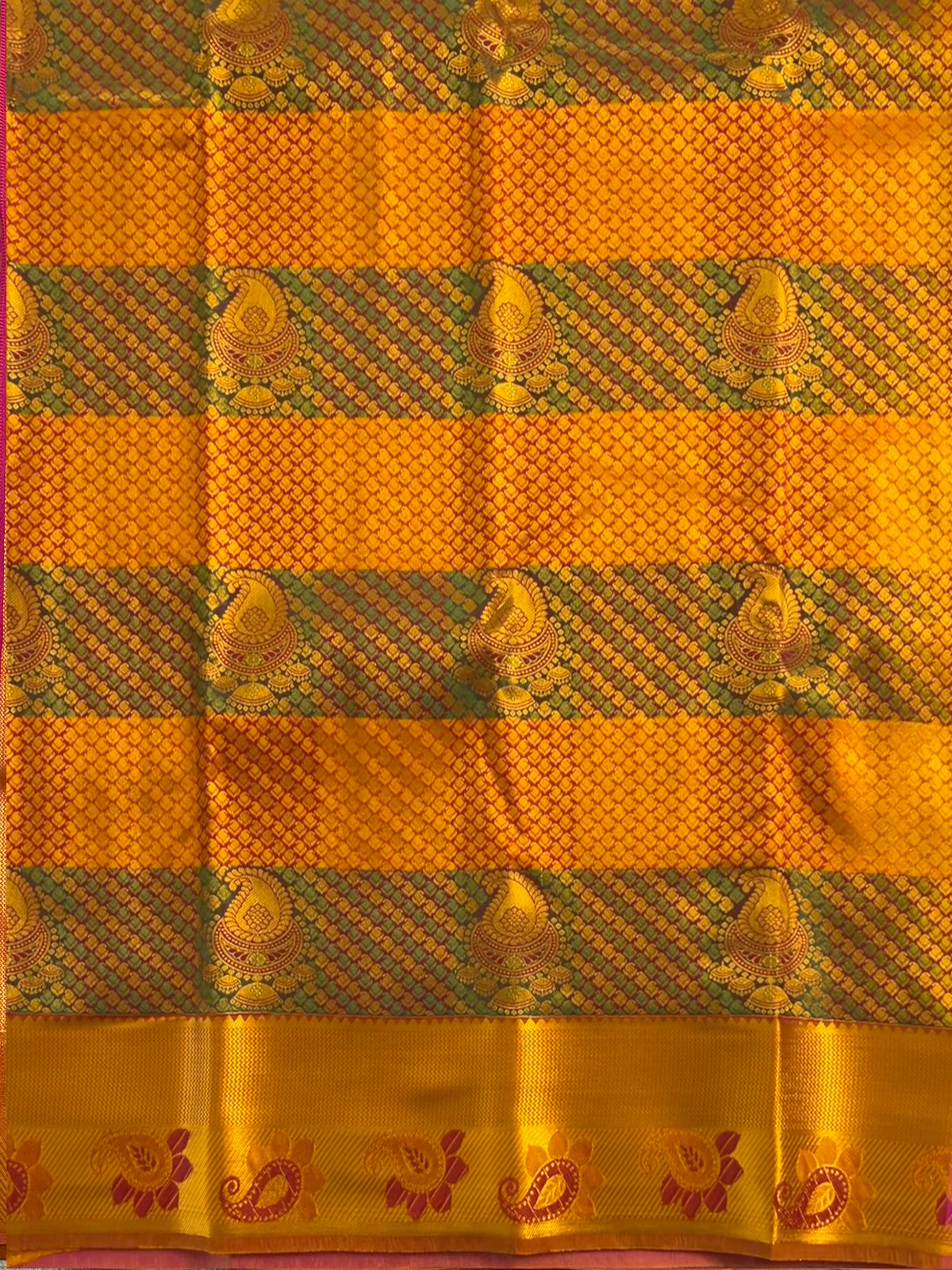Maroon Semi Silk Saree
