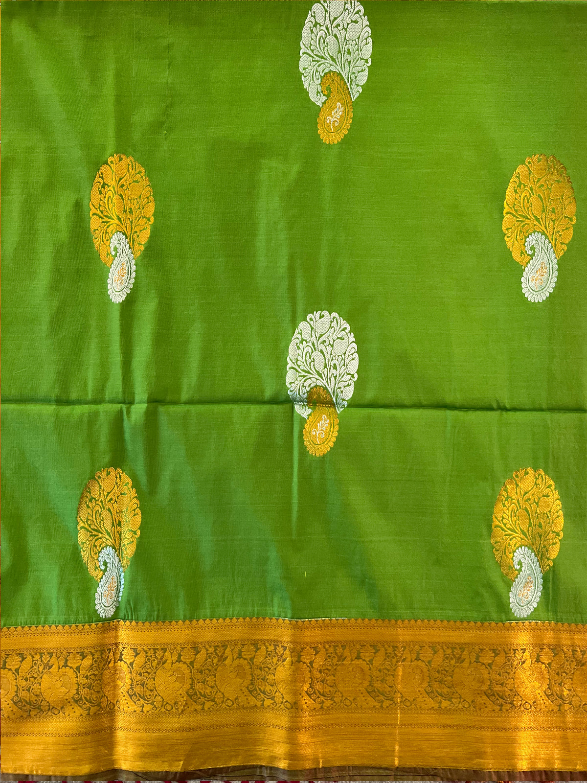 Green Semi Soft Silk Saree