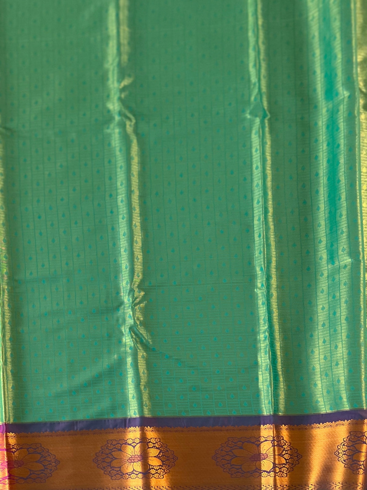 Green Semi Silk Saree