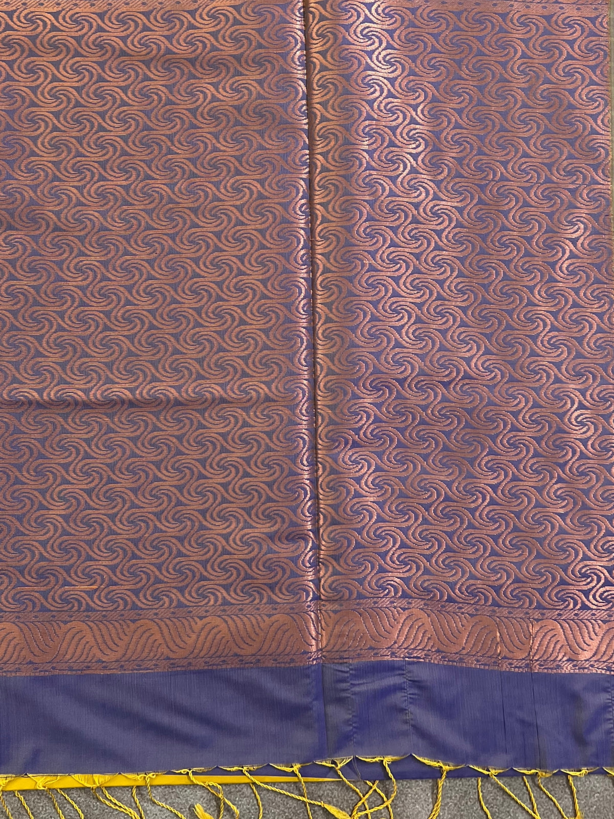 Mustard Yellow Semi Soft Silk Saree