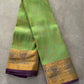 Light Green Semi Silk Saree