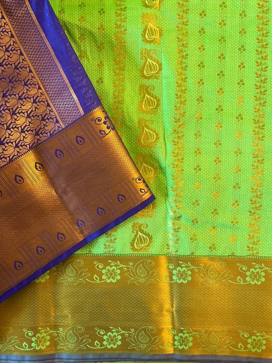 Green Semi Silk Saree