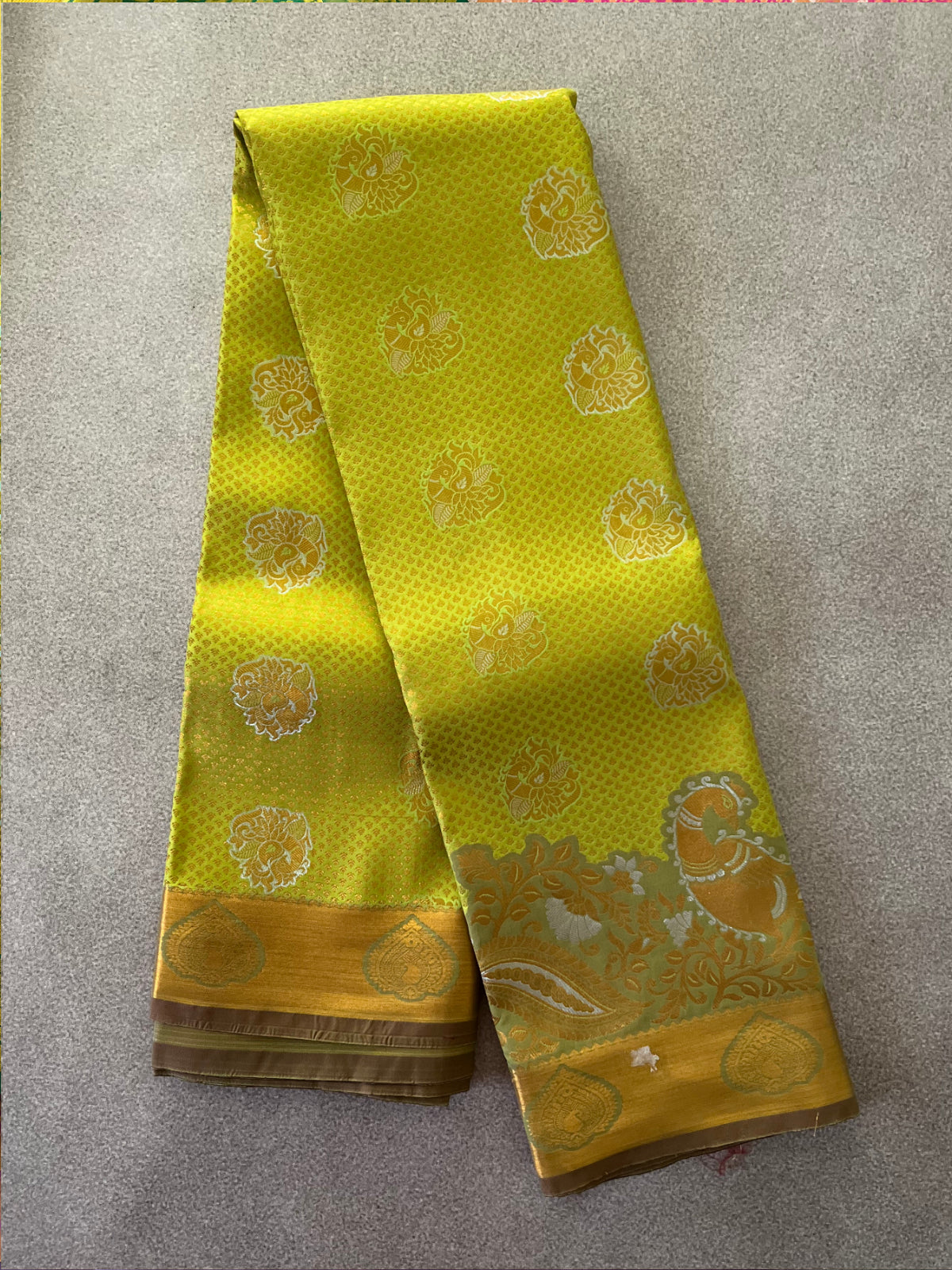 Green Semi Silk Saree