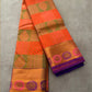 Multicolour Semi Silk Saree