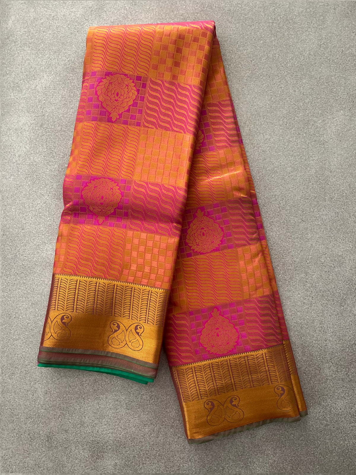Pink Semi Silk Saree