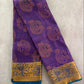 Violet Semi Silk Saree