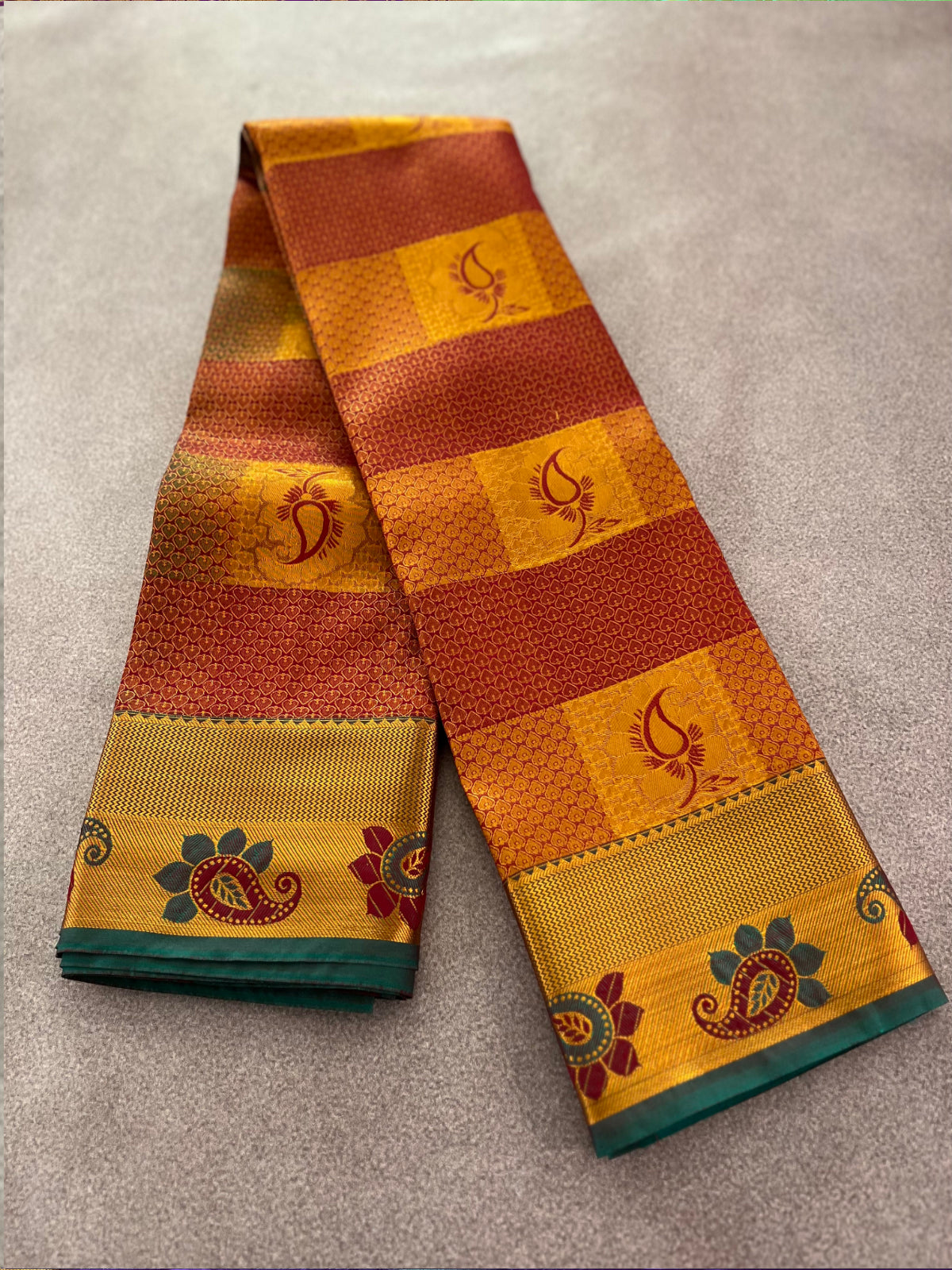 Maroon Semi Silk Saree