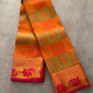 Orange Semi Silk Saree