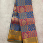 Multicolour Semi Silk Saree