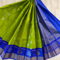 Green Semi Silk Cotton Saree