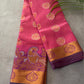 Pink Semi Silk Saree