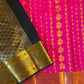 Rani Pink Semi Silk Saree