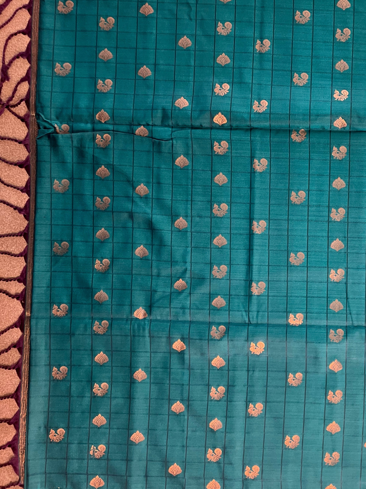 Blue Semi Silk Soft Saree