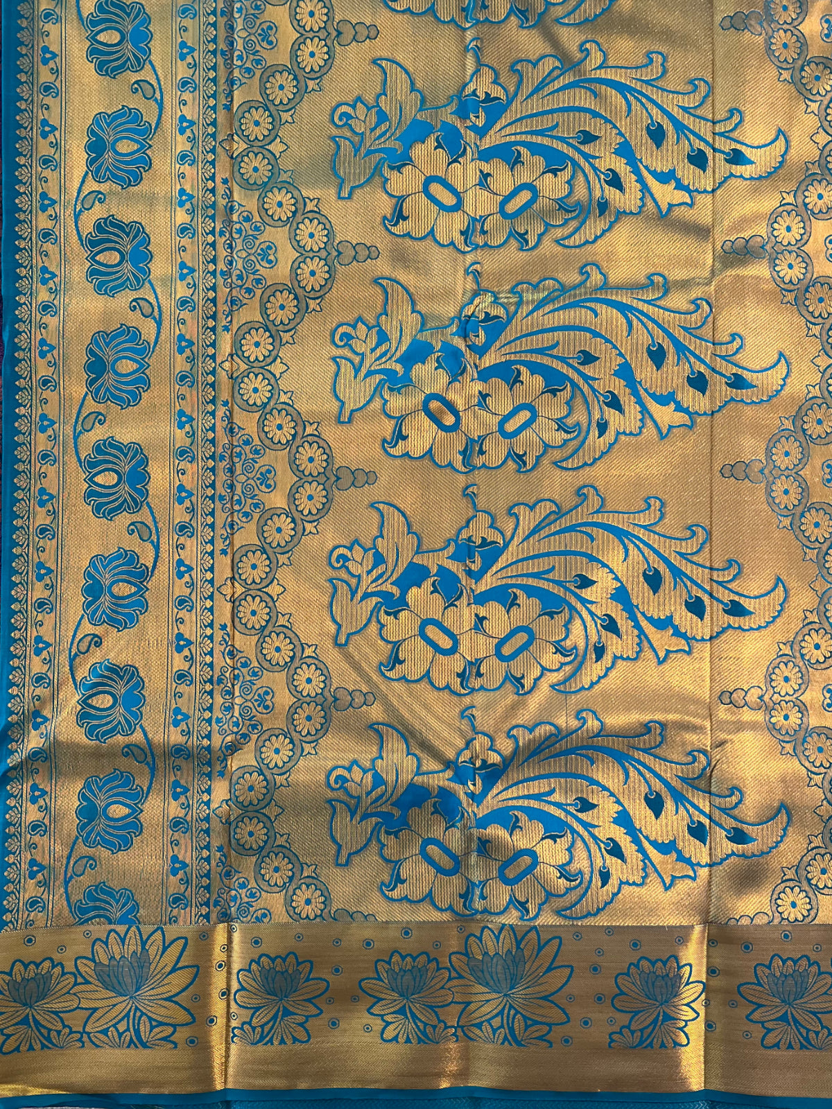 Violet Semi Silk Saree
