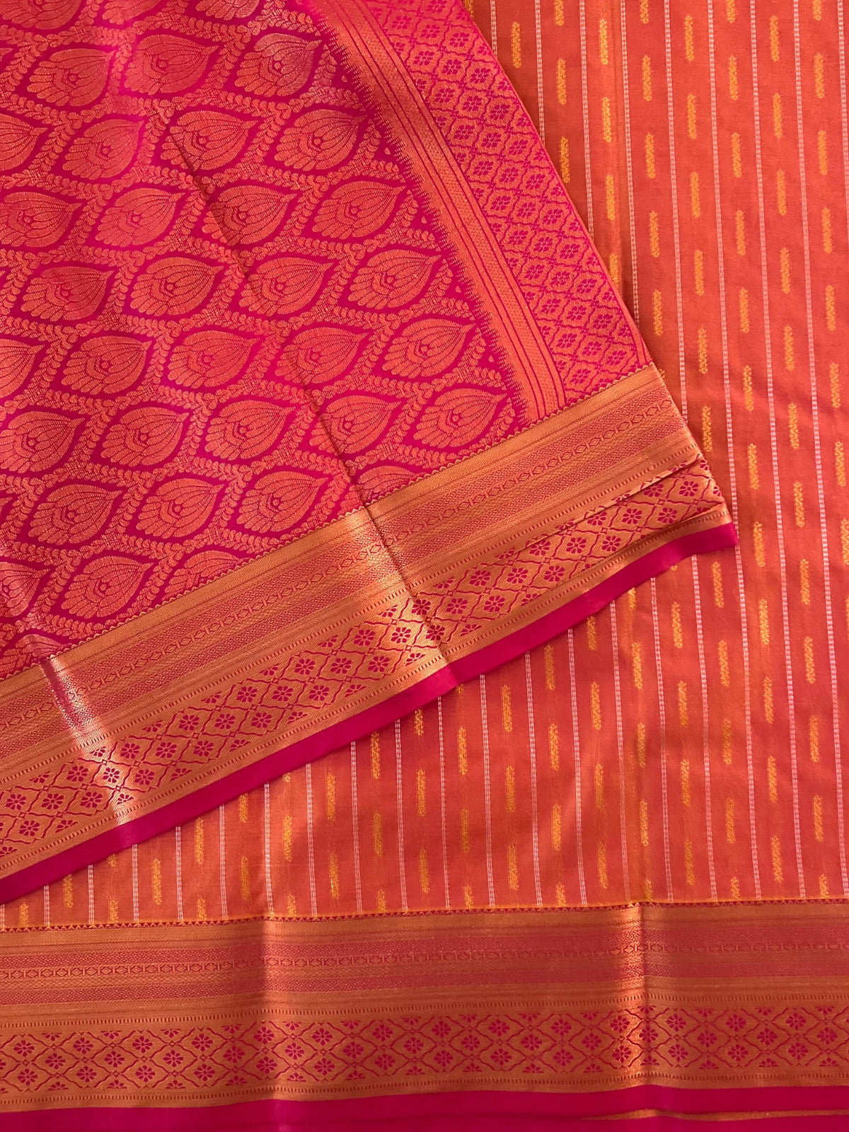 Pink Semi Silk Saree