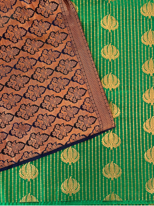 Green Semi Silk Saree