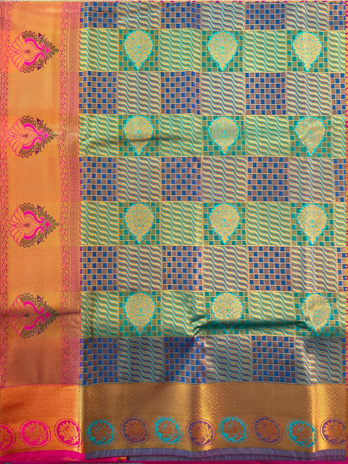 Green Semi Silk Saree