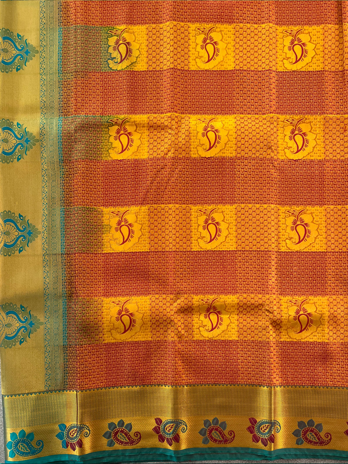 Maroon Semi Silk Saree
