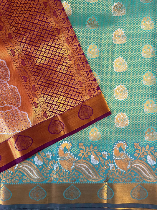 Green Semi Silk Saree