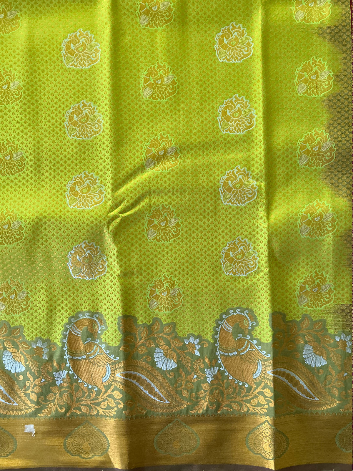 Green Semi Silk Saree