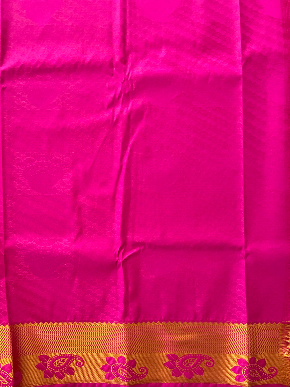 Orange Semi Silk Saree