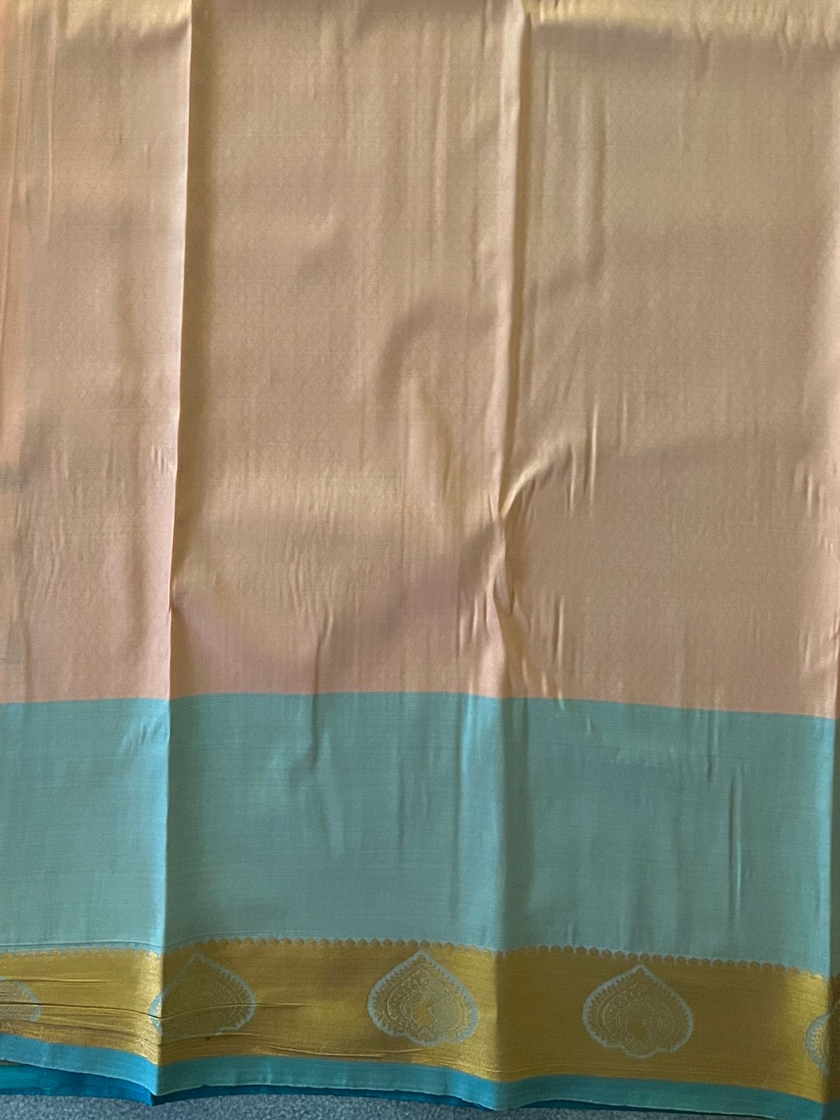 Off White Semi Silk Saree