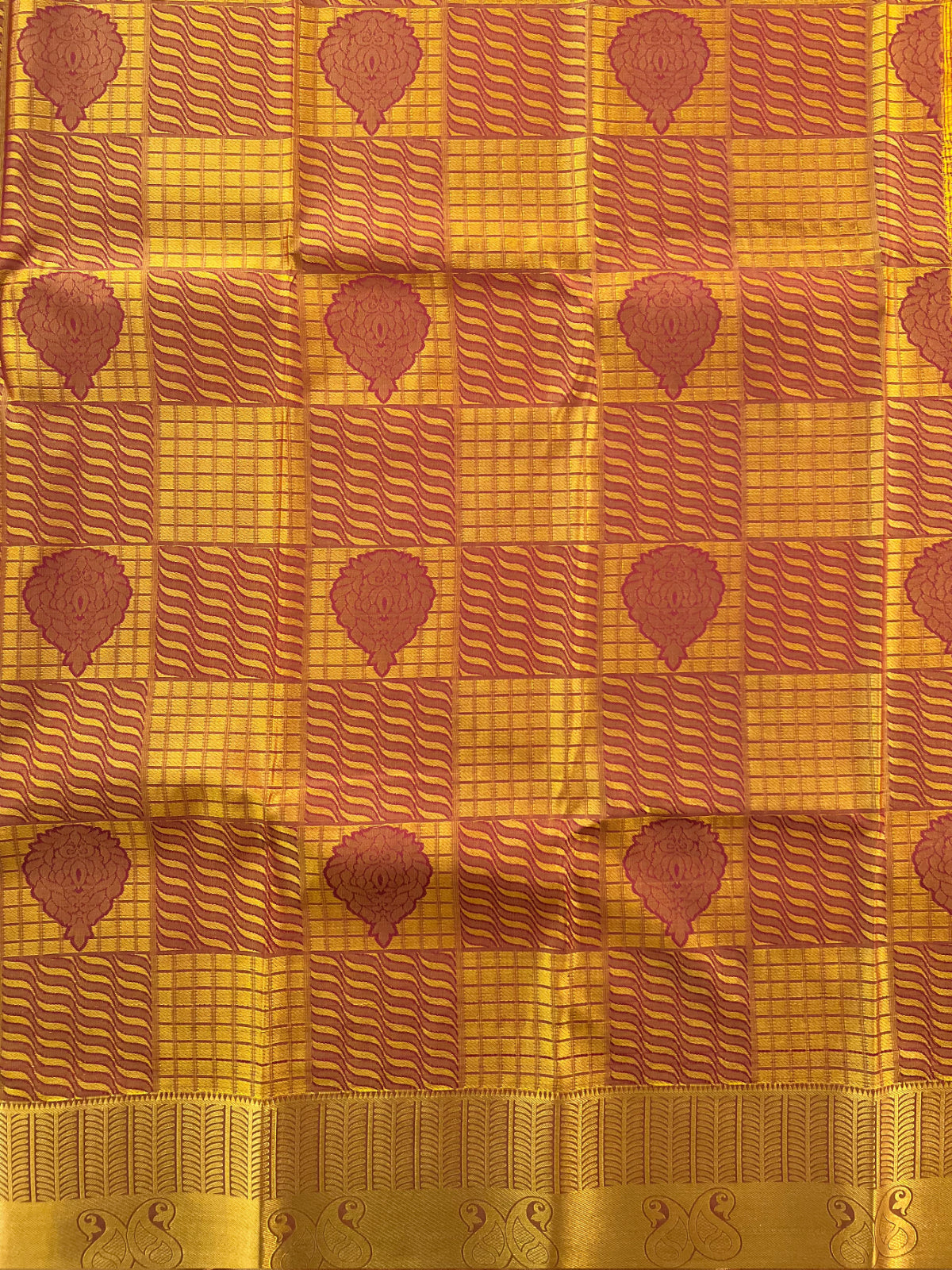 Multicolour Semi Silk Saree