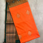 Orange Semi Soft Silk Saree