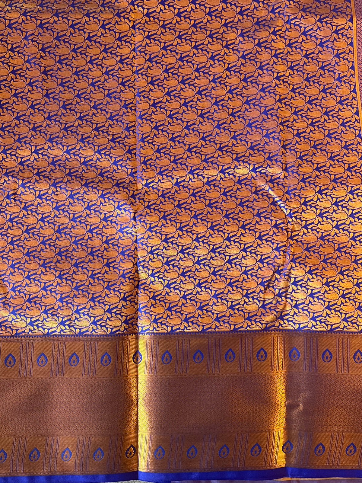 Brown Semi Silk Saree