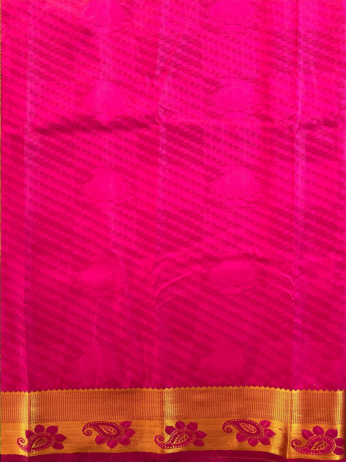 Dark Green Semi Silk Saree