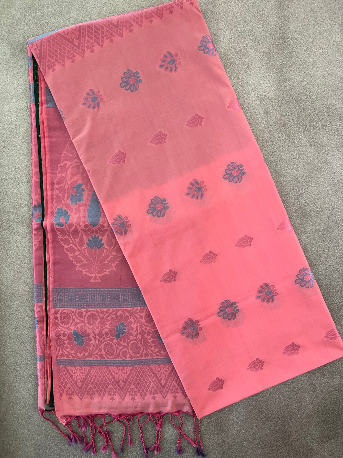Pink Semi Soft Silk Saree