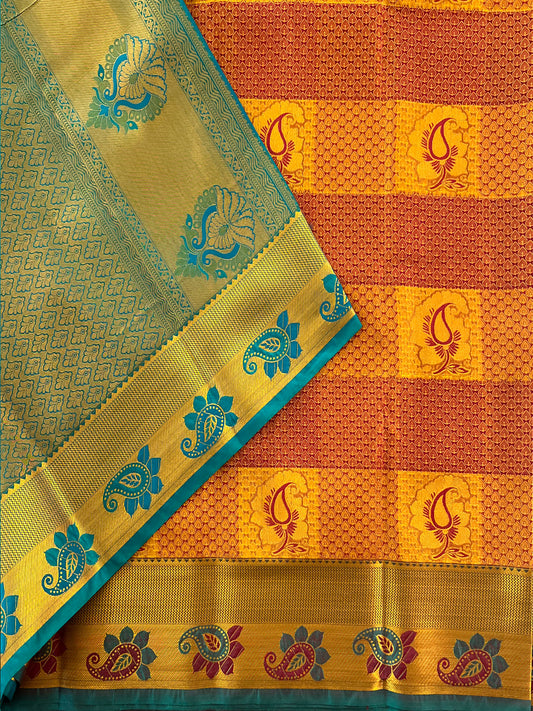 Maroon Semi Silk Saree