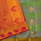 Dark Green Semi Silk Saree