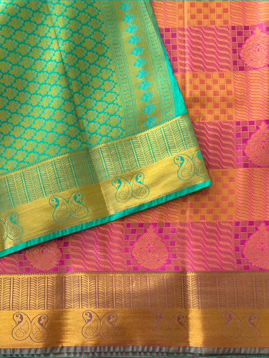 Pink Semi Silk Saree
