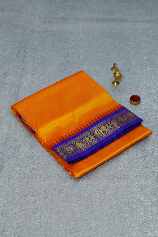 Annam with Pilliyar Mokku Pure Silk Madisar 10 Yards