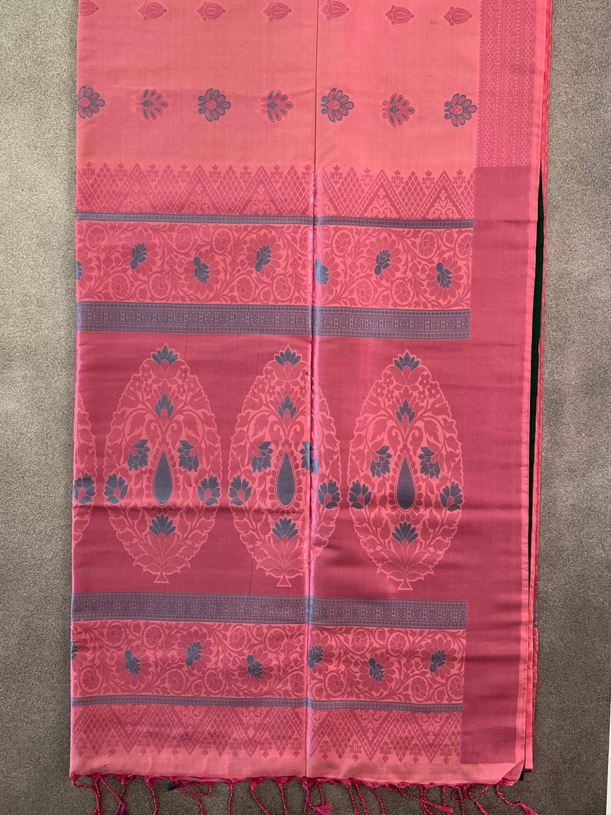 Pink Semi Soft Silk Saree