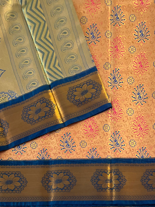 Pink Semi Silk Saree