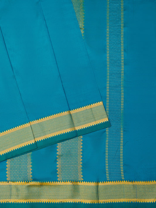 Anandha Blue 9 Yards Kanchivaram Silk Saree