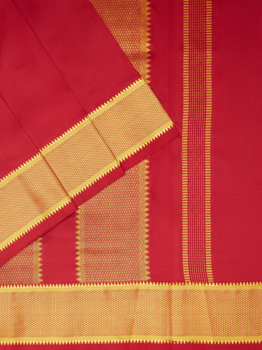 Maroon 9 Yards Kanchivaram Silk Saree